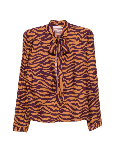 Kristina Ti blusa con estampado de cebra