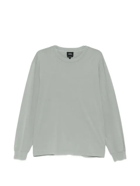 A.P.C. logo-print long-sleeve T-shirt