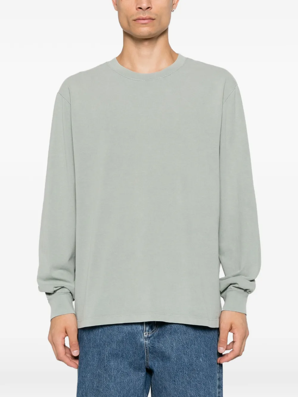 A.P.C. T-shirt met logoprint Groen