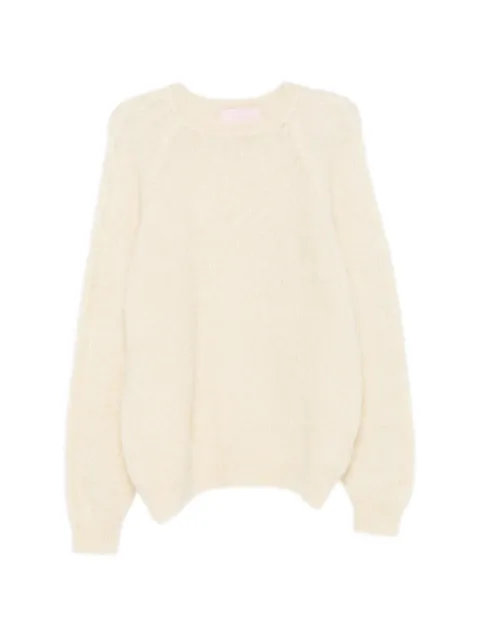 Kristina Ti cable-knit raglan-sleeve sweater