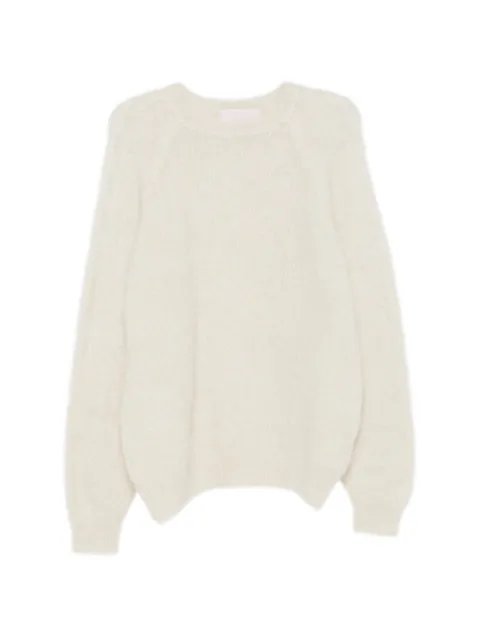 Kristina Ti cable-knit raglan-sleeve sweater