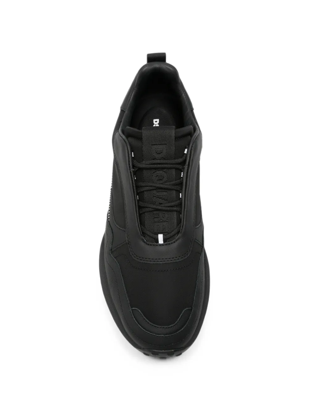 DSQUARED2 logo-print panelled sneakers Zwart