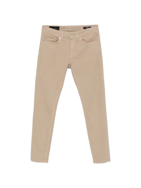 DONDUP logo-plaque slim-fit jeans