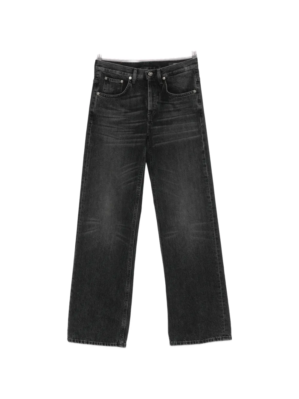 DONDUP Jacklyn faded-effect wide-leg jeans - Nero