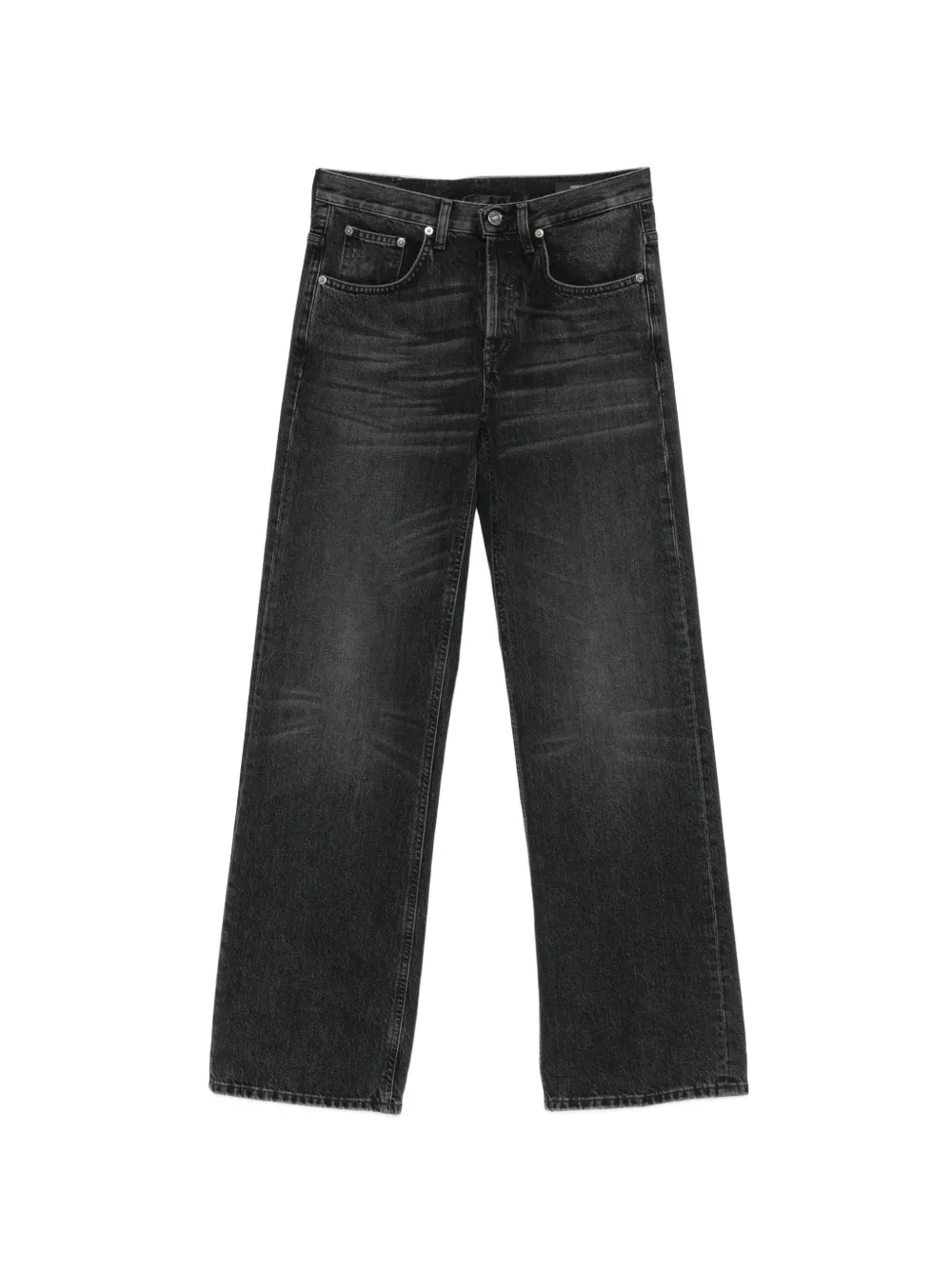 DONDUP Jacklyn faded-effect wide-leg jeans - Nero