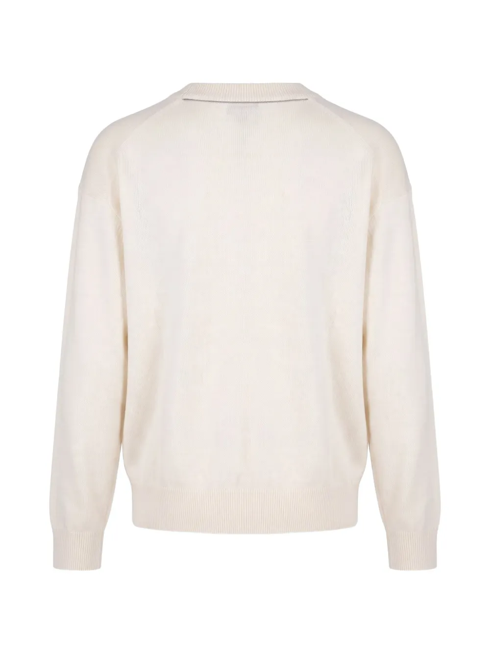 Brunello Cucinelli V-neck cashmere sweater Beige