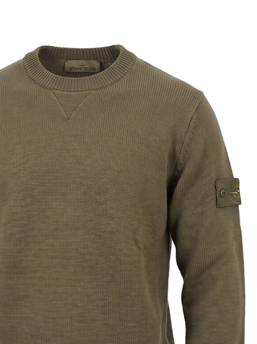 Stone Island logo-patch sweater Bruin