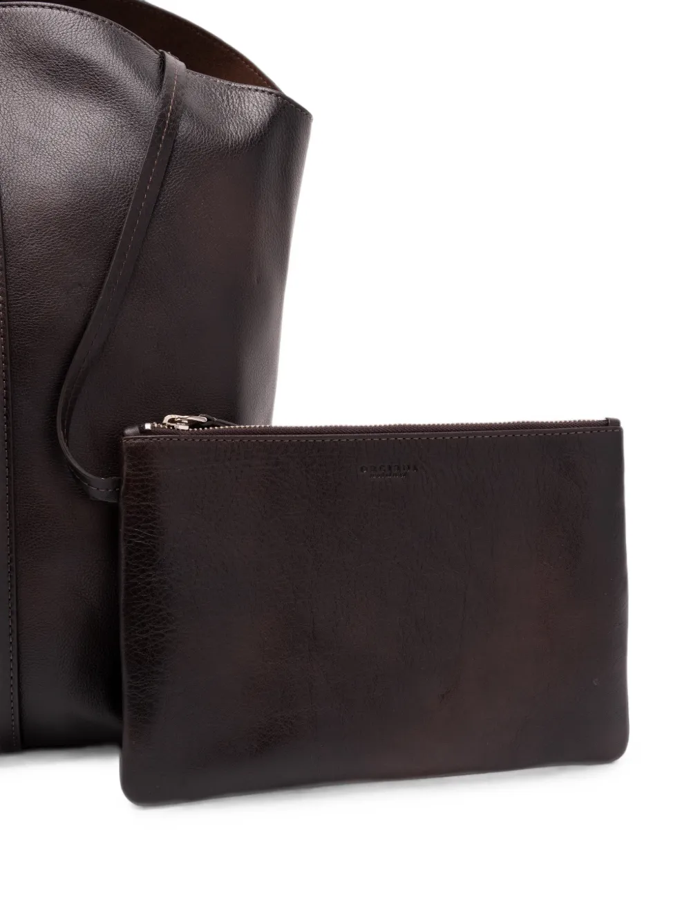 Orciani Lagoon tote bag Bruin