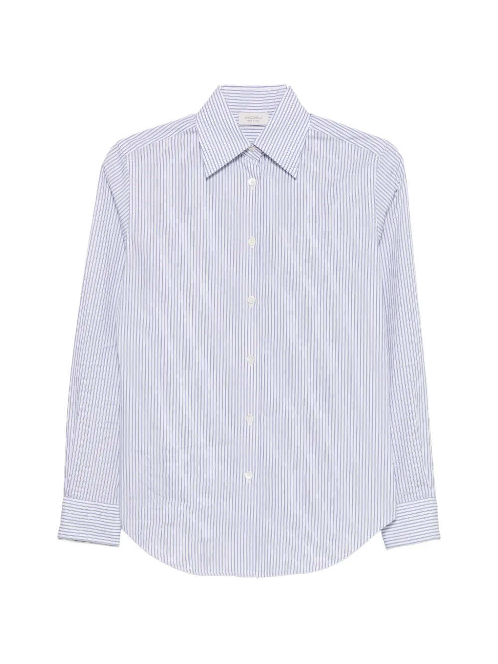 Mazzarelli vertical-stripe long-sleeve shirt