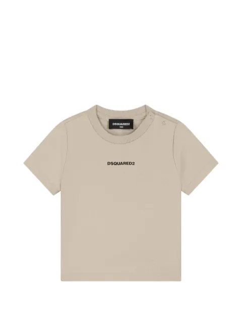 DSQUARED2 KIDS logo-print shoulder-press T-shirt