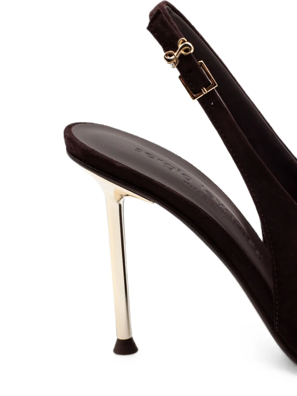Sergio Levantesi Petra suede slingback pumps Bruin