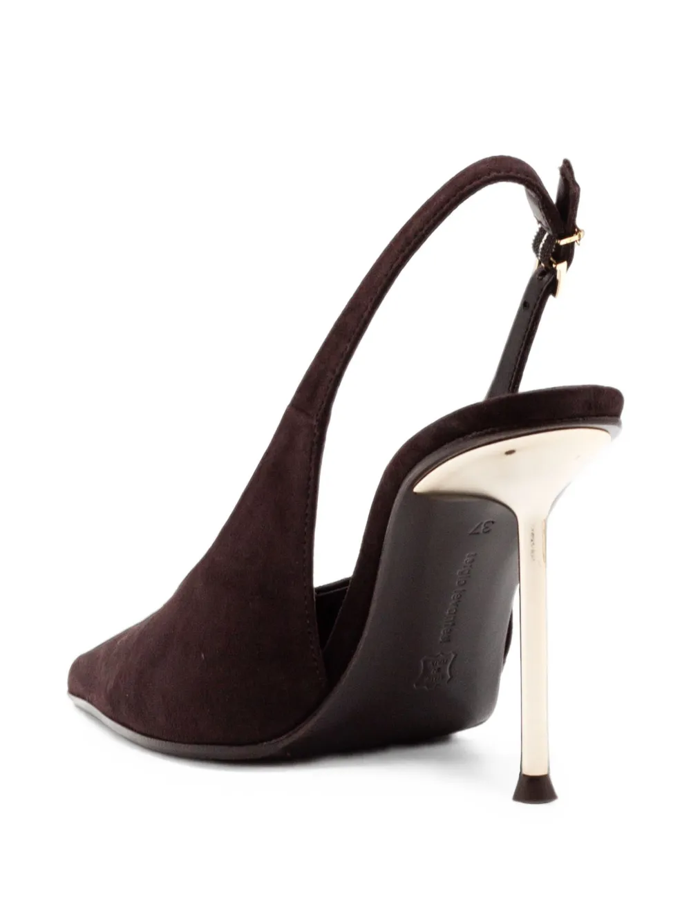 Sergio Levantesi Petra suede slingback pumps Bruin