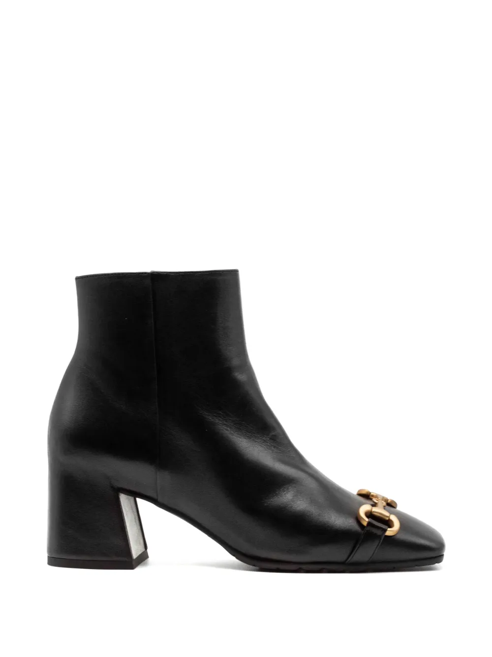 mara bini horsebit-detail leather ankle boots