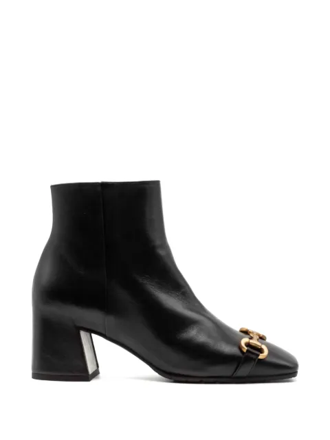 mara bini horsebit-detail leather ankle boots