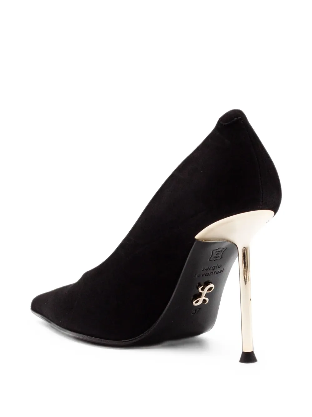 Sergio Levantesi Pole tapered-toe pumps Zwart