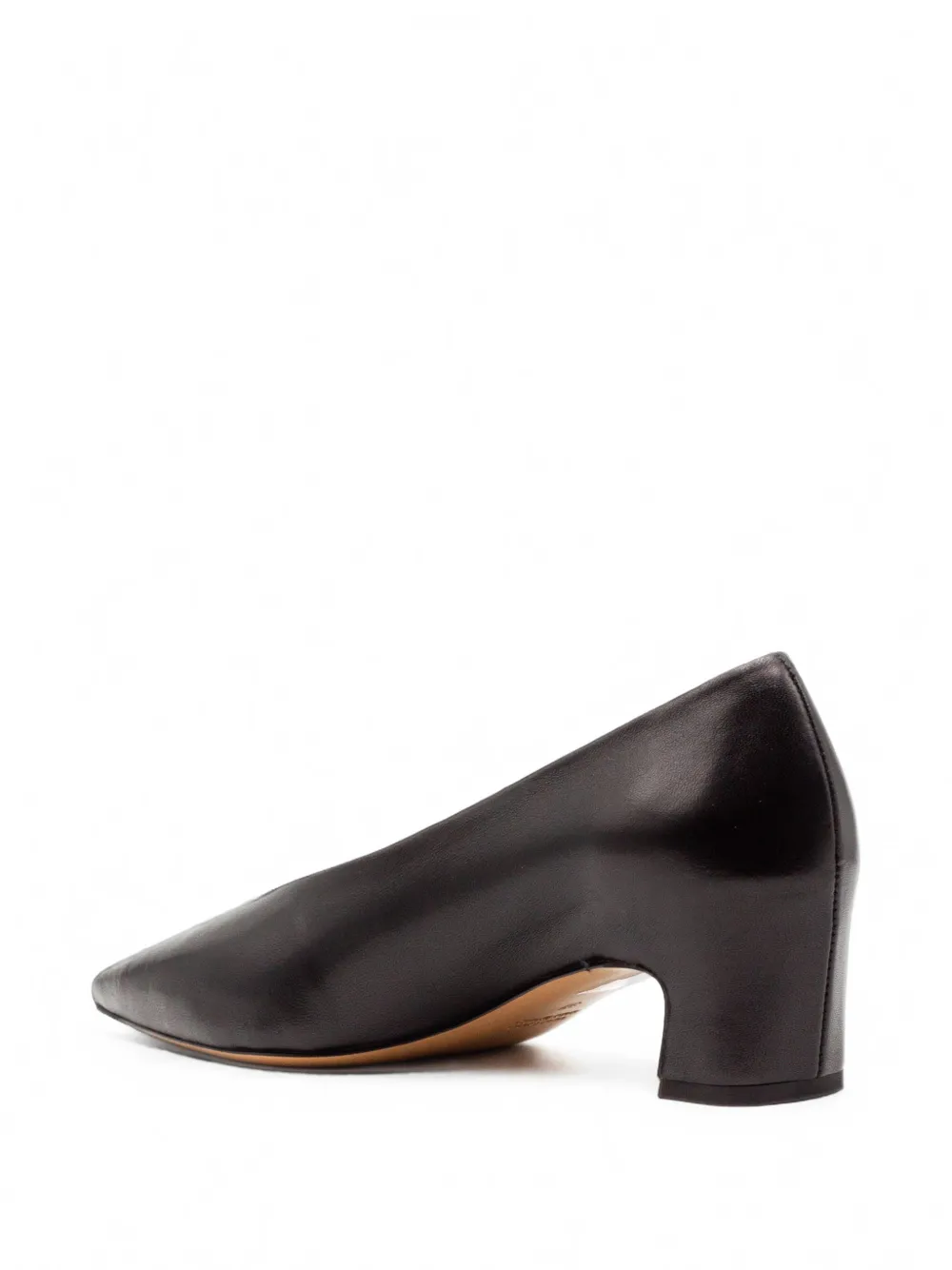 mara bini Leren pumps met toelopende neus Zwart