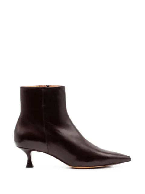 mara bini tapered-toe leather ankle boots