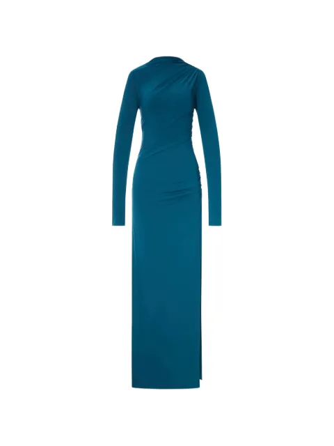 THE ANDAMANE Sophie ruched draped maxi dress