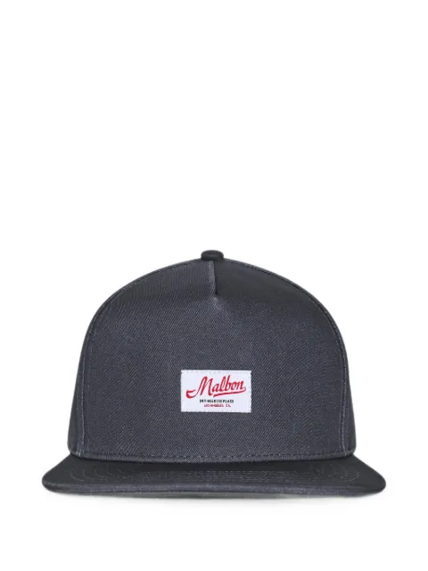 Malbon Golf Benchmark logo-patch cotton cap