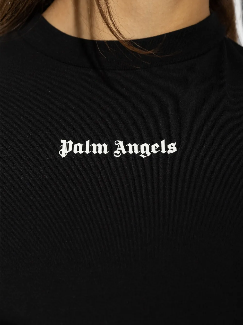 Palm Angels Cropped top Zwart