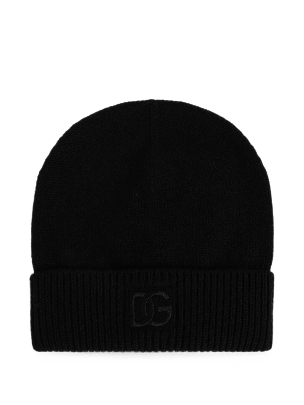 Dolce & Gabbana DG appliqué beanie hat - Nero