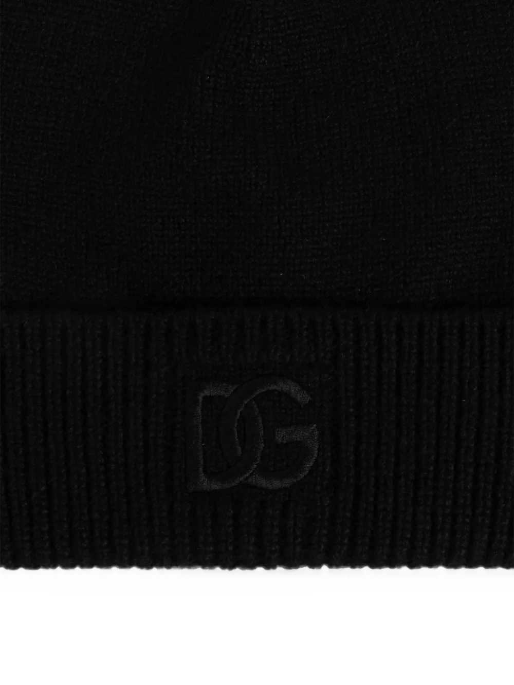 Dolce & Gabbana Muts met DG-applicatie Zwart