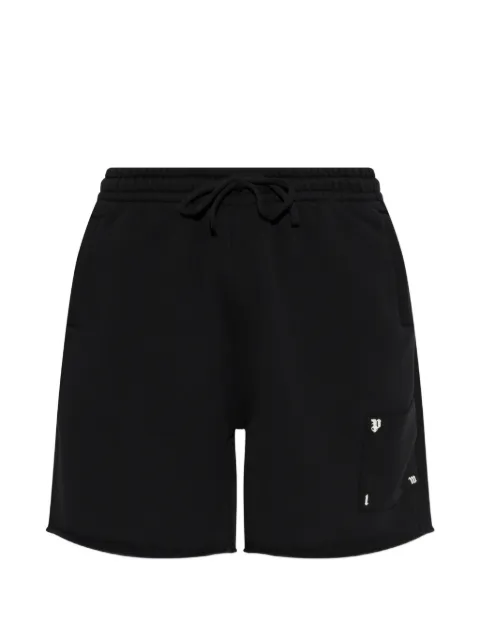 Palm Angels logo-patch drawstring shorts