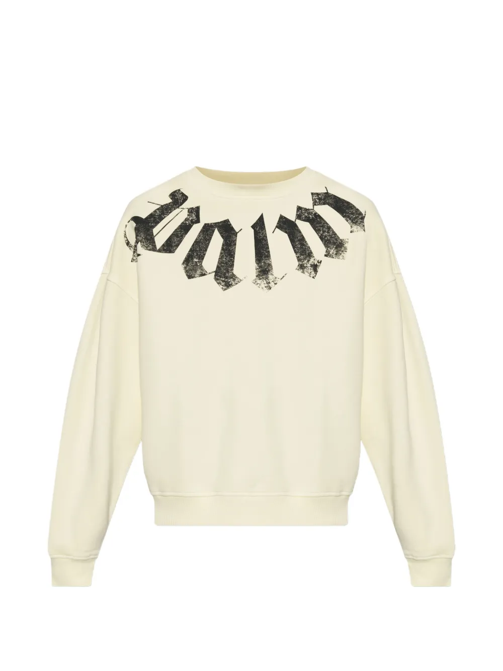 Palm Angels logo-print cotton sweatshirt - Giallo