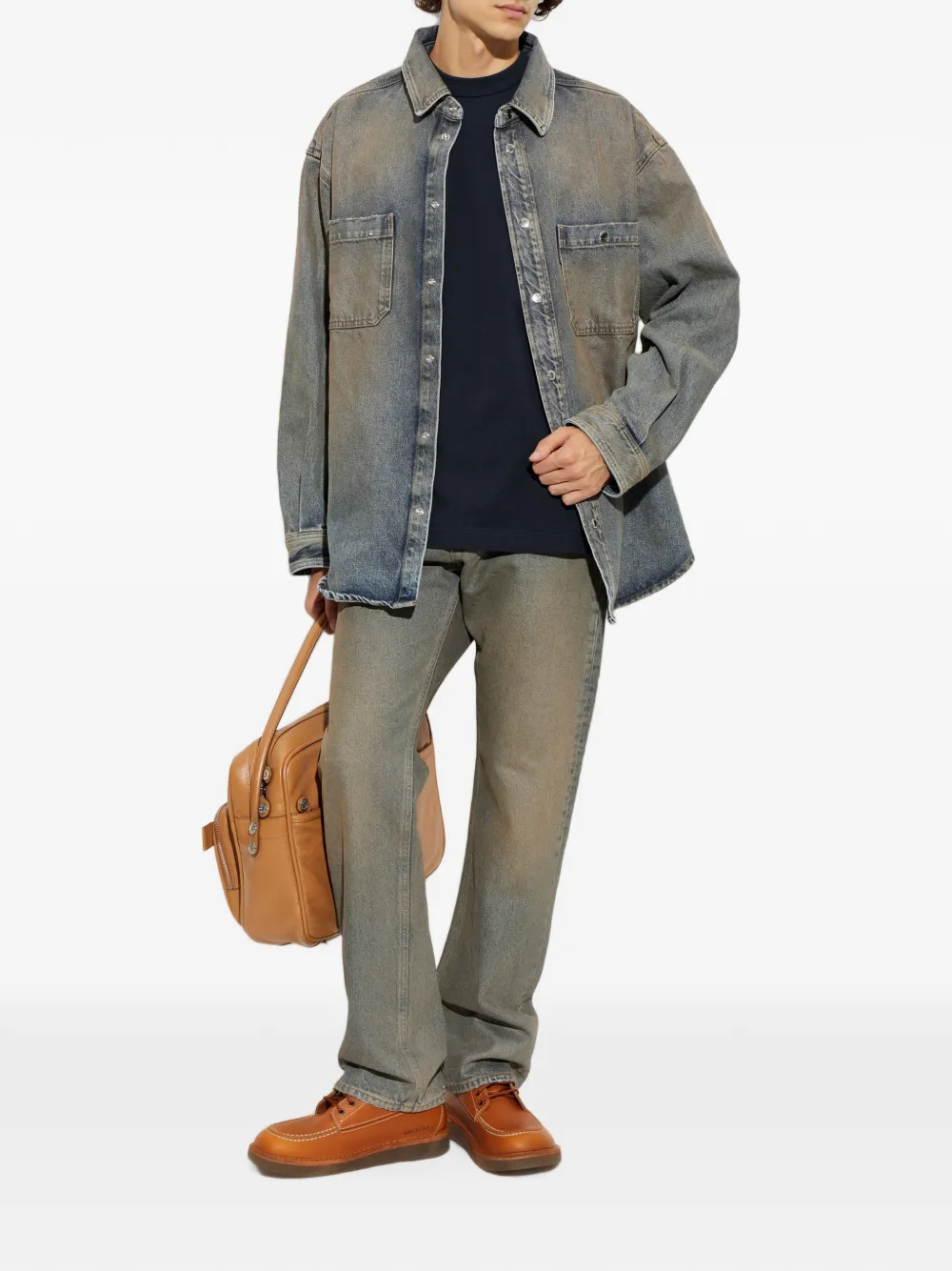 Haikure Nelson denim overhemd Blauw