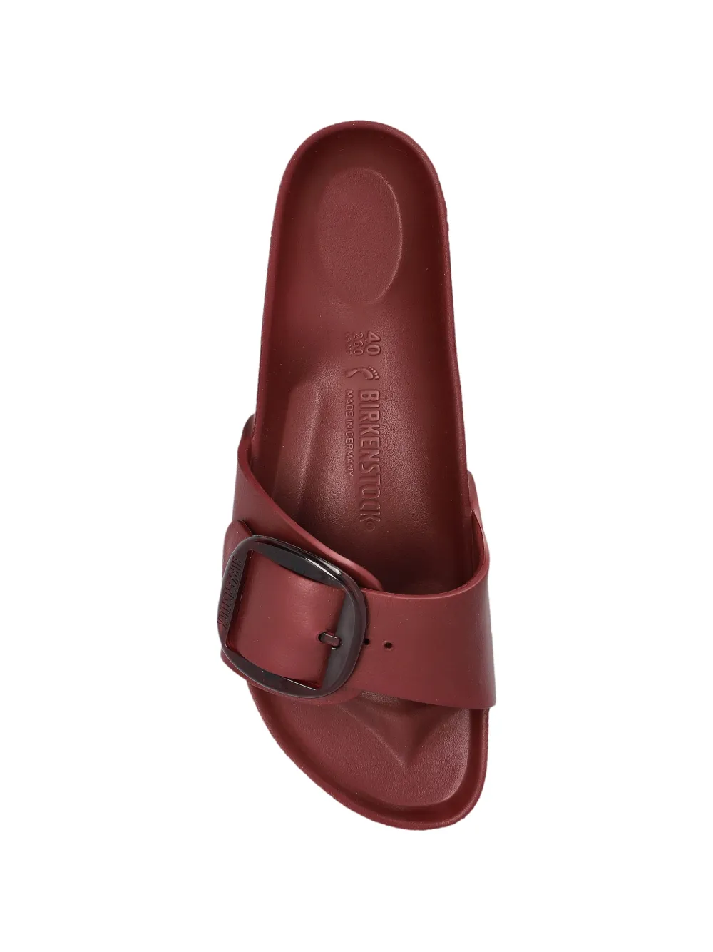 Birkenstock Madrid Big Buckle slides Rood