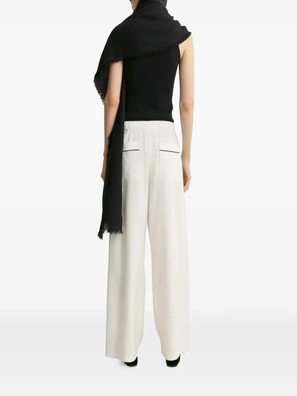 TOTEME tie-waist trousers Wit