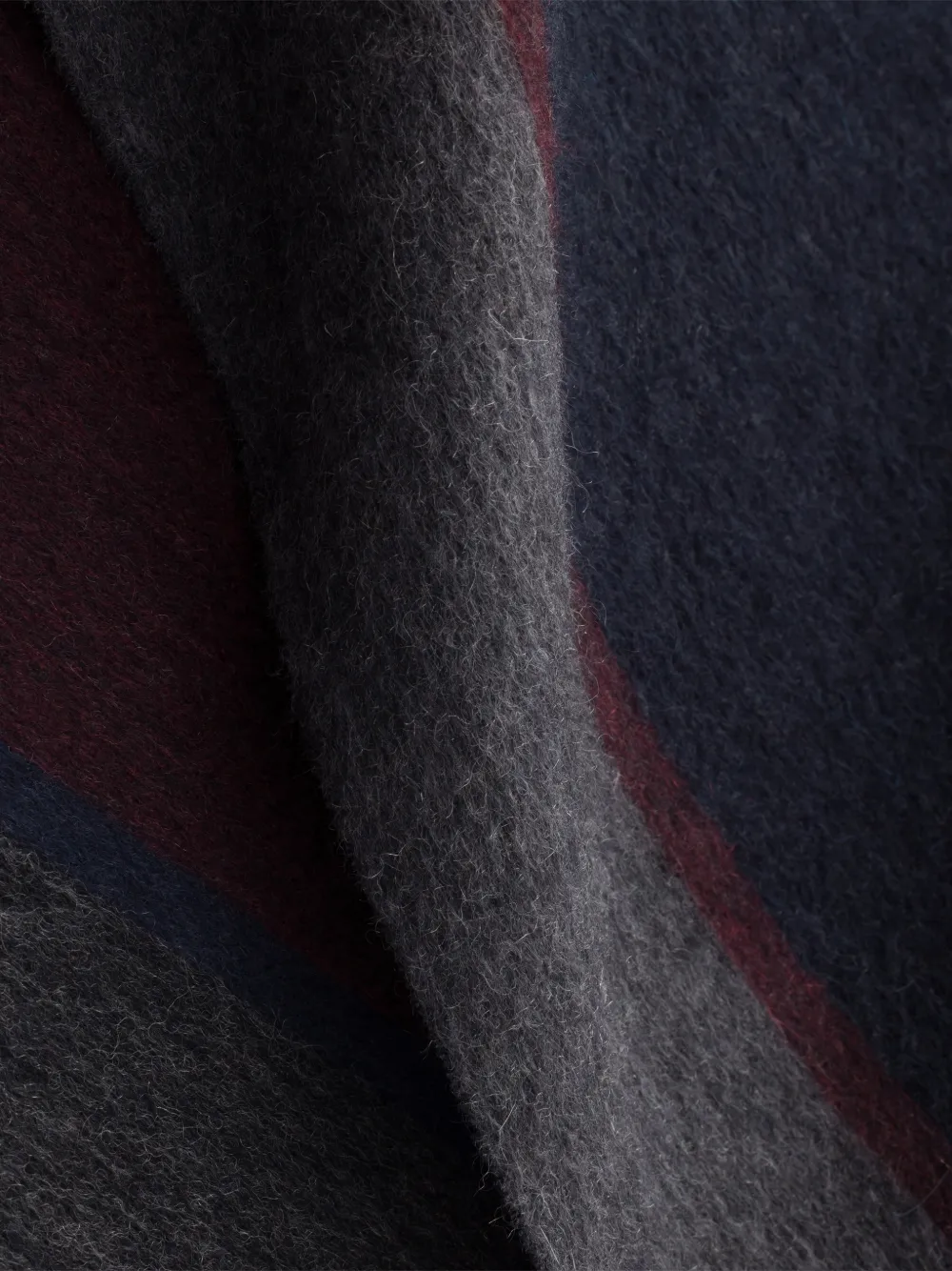 Prada Kasjmier en wollen sjaal Blauw
