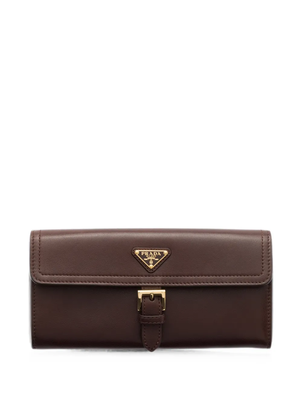 Prada large nappa leather wallet - Marrone