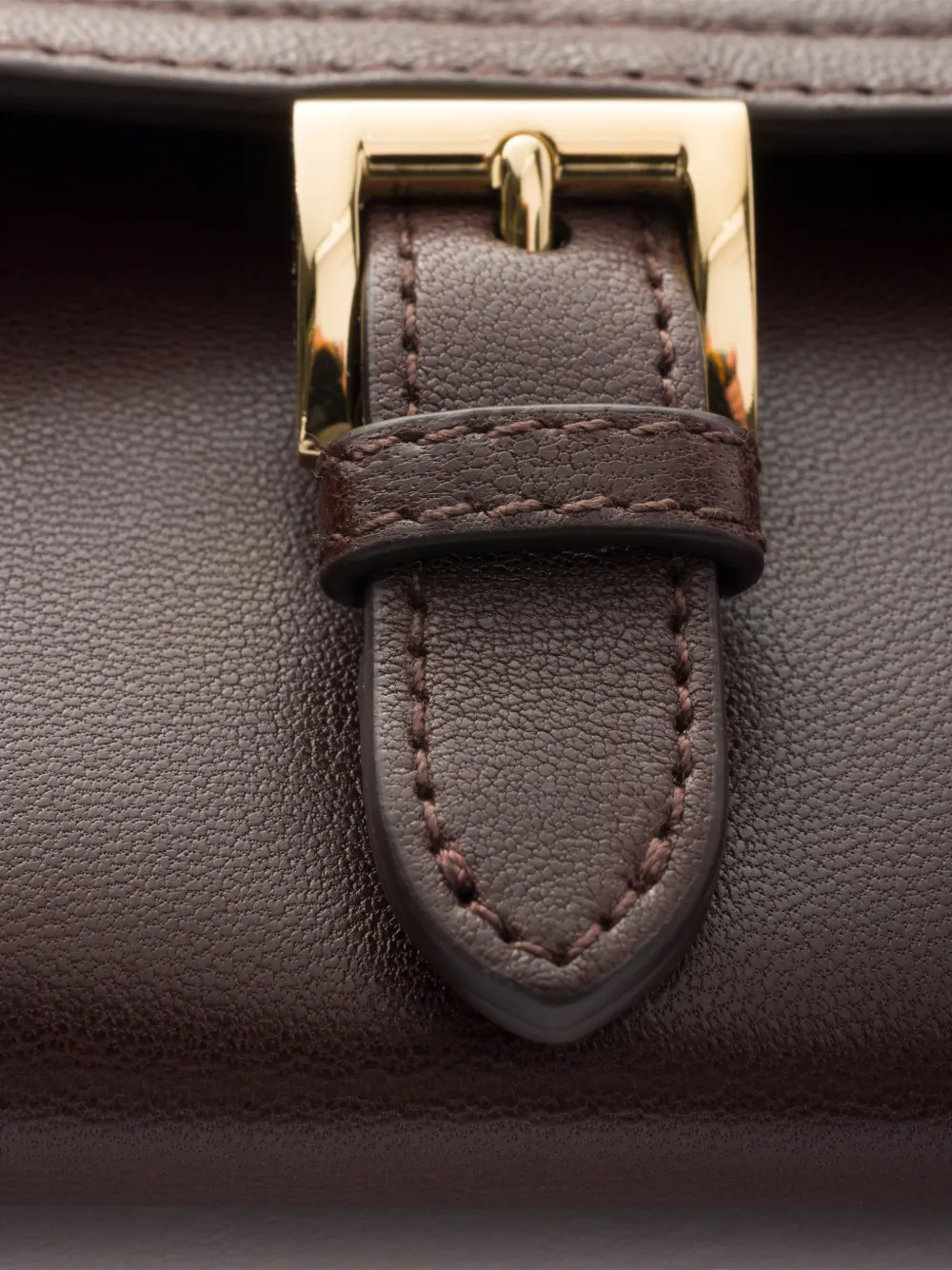 Prada Grote nappaleren portemonnee Bruin