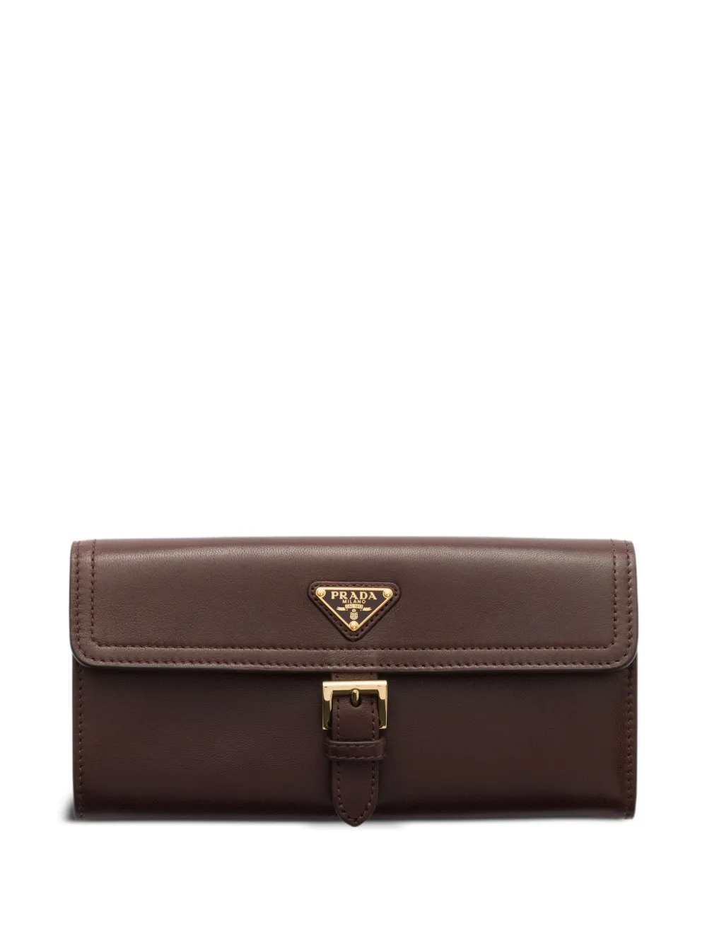 Prada large nappa leather wallet - Marrone