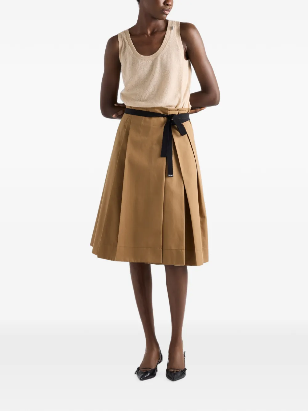 Prada Gabardine rok Beige