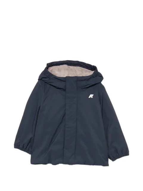 K Way Kids logo-patch hooded jacket
