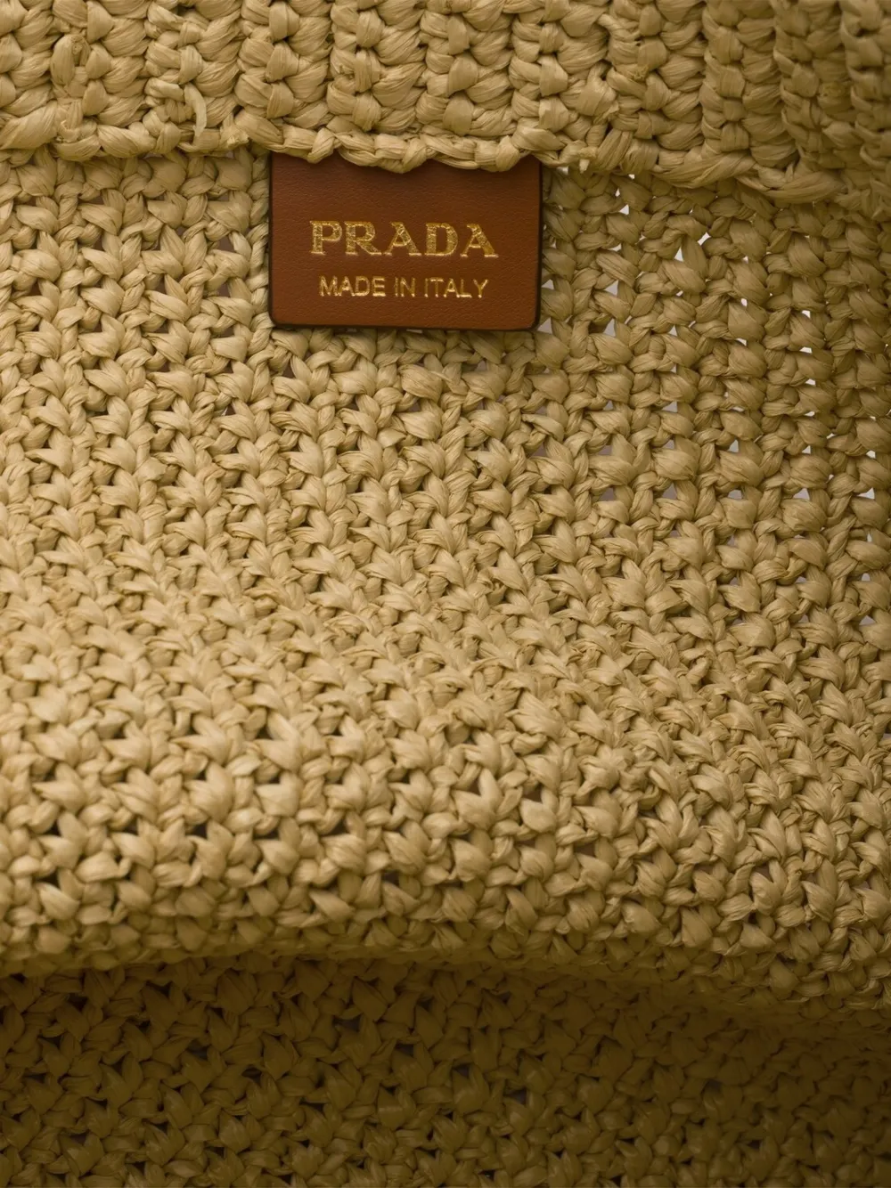 Prada Gehaakte shopper Beige