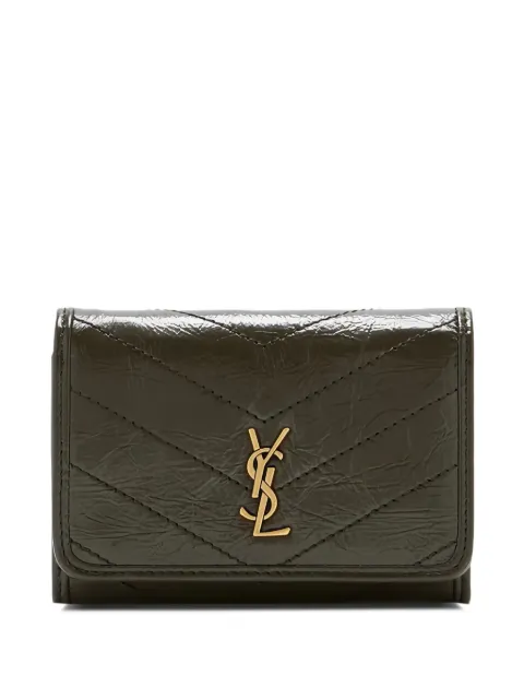 Saint Laurent cartera Niki slim acolchada plegable