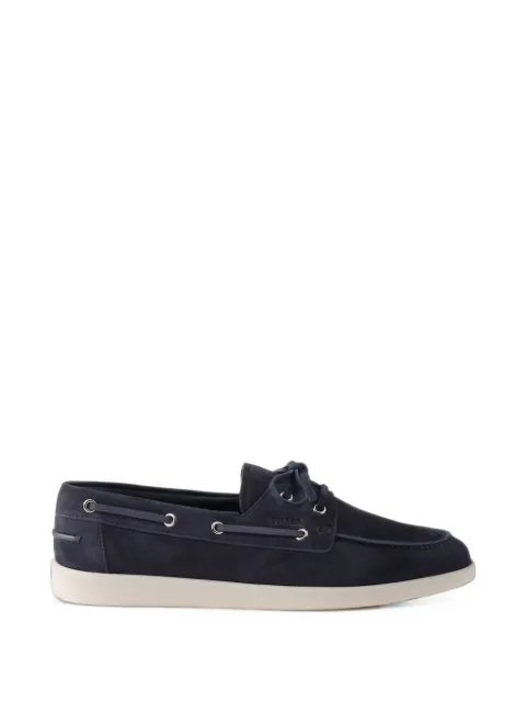 Prada suede boat shoes with laces