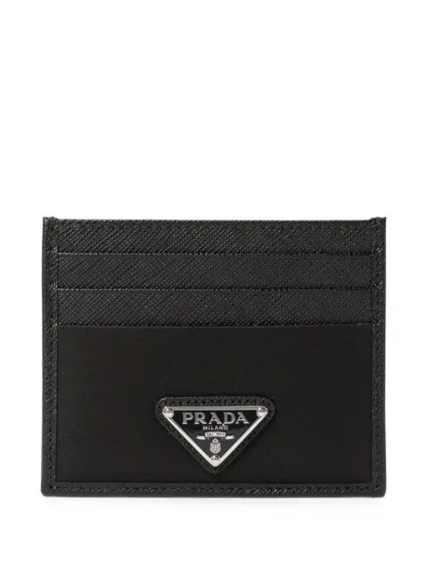 Prada Re-Nylon and Saffiano leather card holder