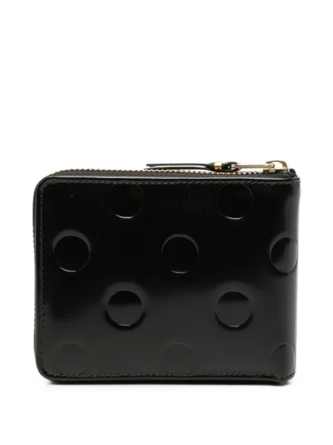 Comme Des Garçons embossed polka-dot wallet