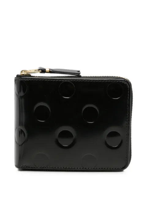 Comme Des Garçons embossed polka-dot wallet