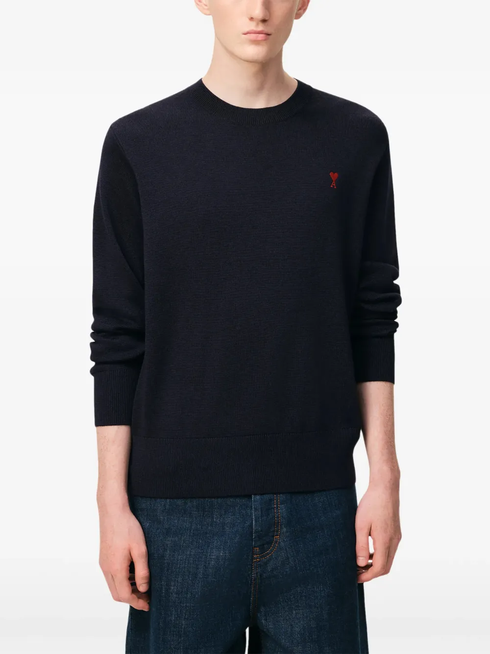 AMI Paris Ami de Coeur sweater Blauw