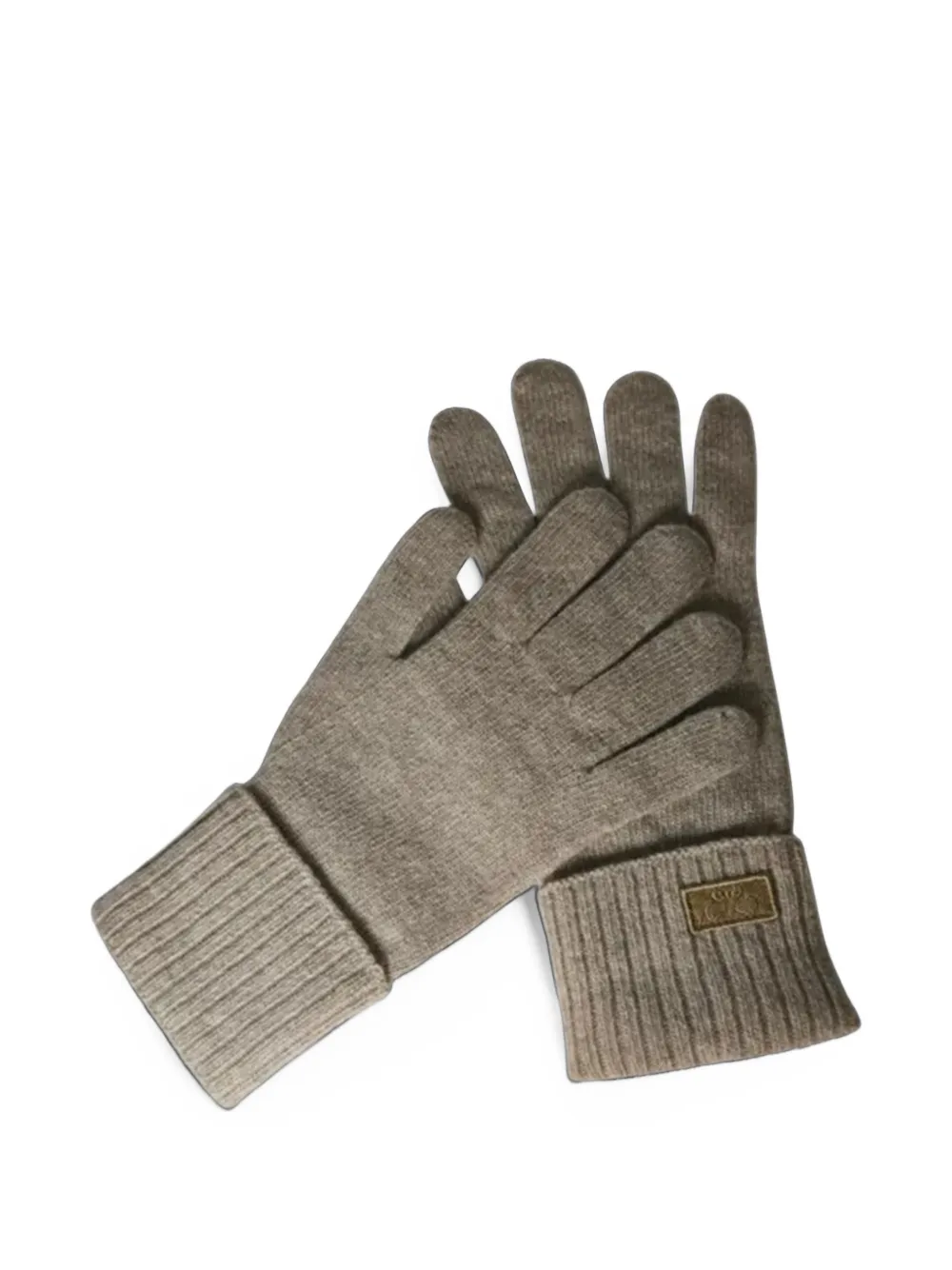 Weekend Max Mara Handschuhe mit Logo-Schild - Grau