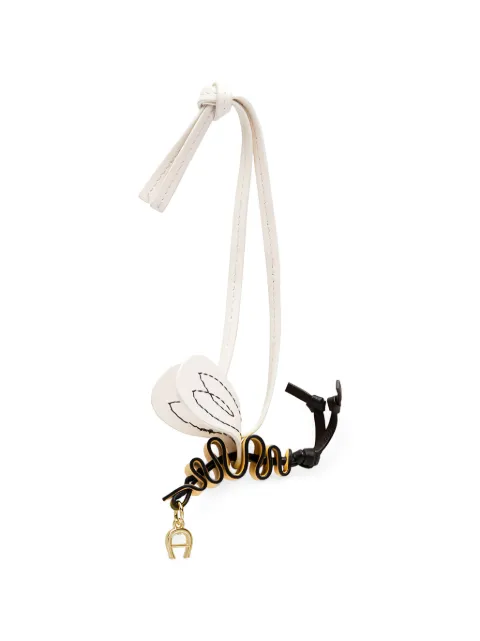 AIGNER leather bag charm