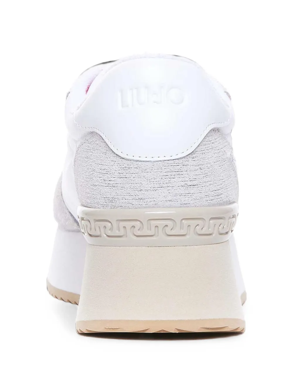 LIU JO Dreamy 03 glitter-star platform sneakers Wit
