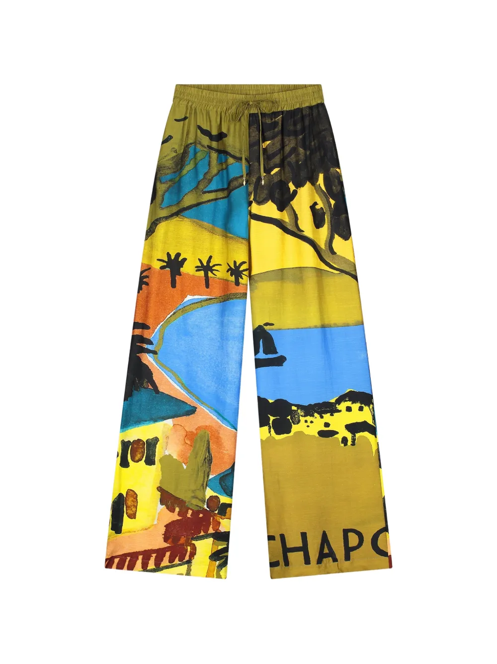 Fabienne Chapot Brent landscape-print trousers