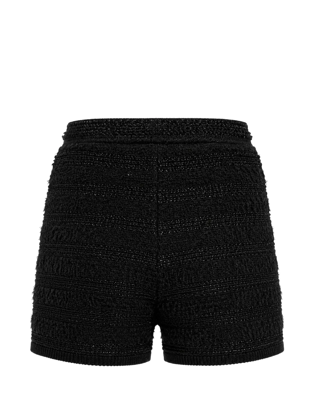 GUESS USA Clara bouclé gebreide shorts Zwart