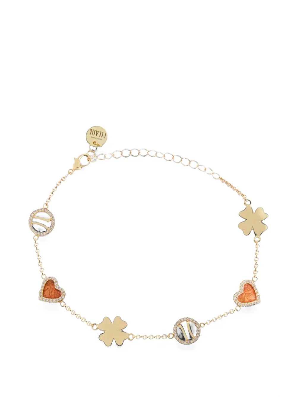 Alviero Martini 1° Classe Charm-embellished Bracelet In Gold